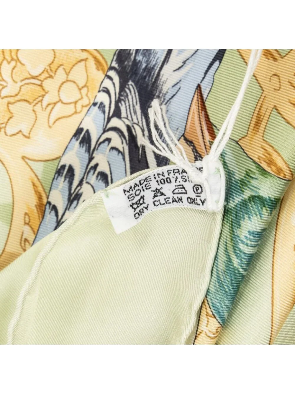 ★SOLD★ Hermes Scarf Green Silk - Picture 5 of 5